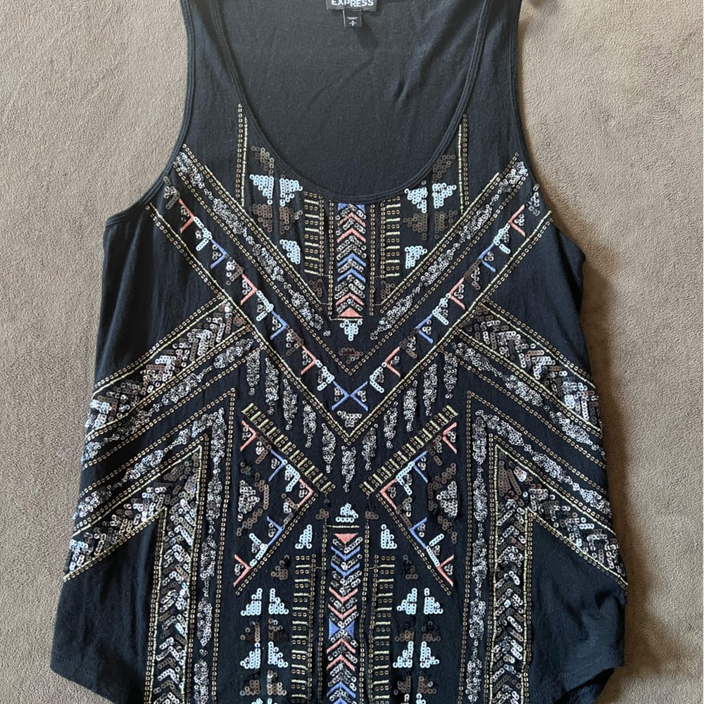 Express sequin tank